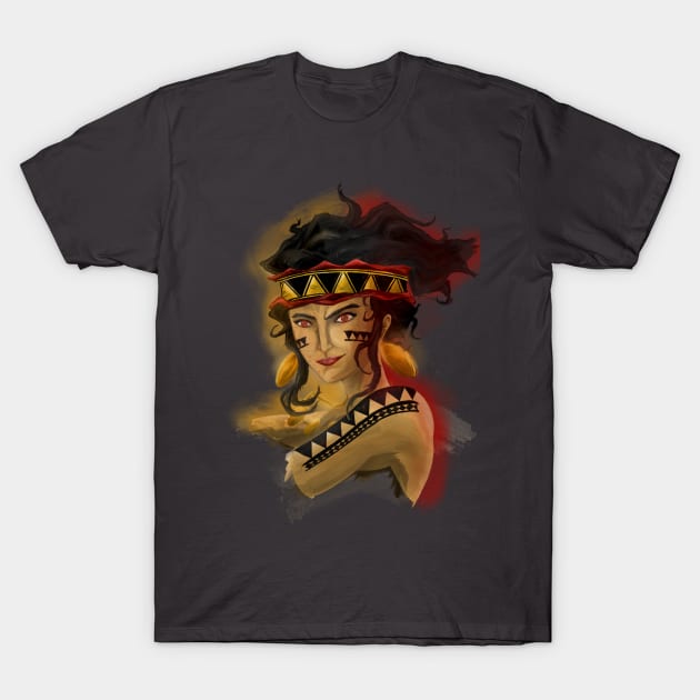 Woman Pintado Warrior T-Shirt by BRed_BT